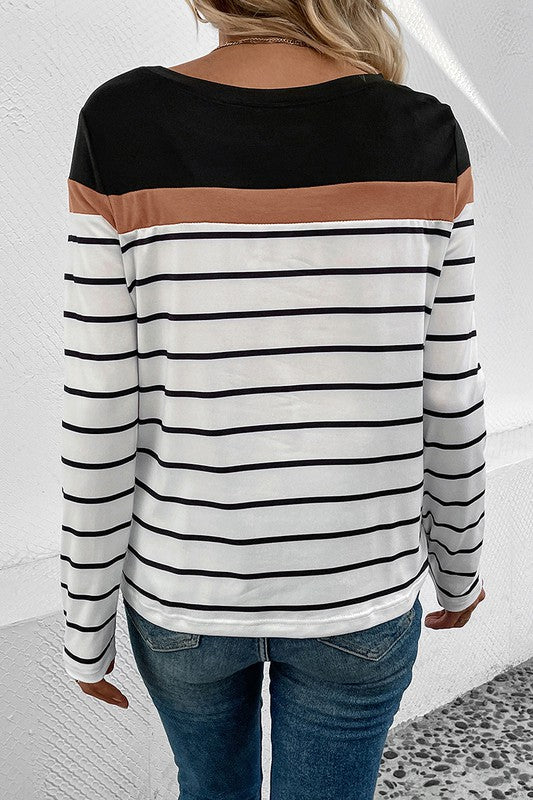 Striped Long Sleeve T-Shirt