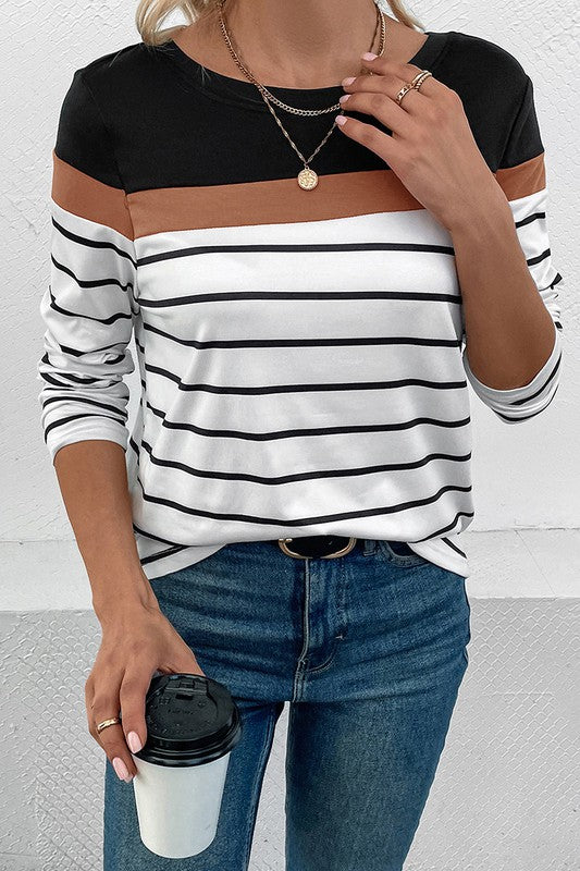 Striped Long Sleeve T-Shirt