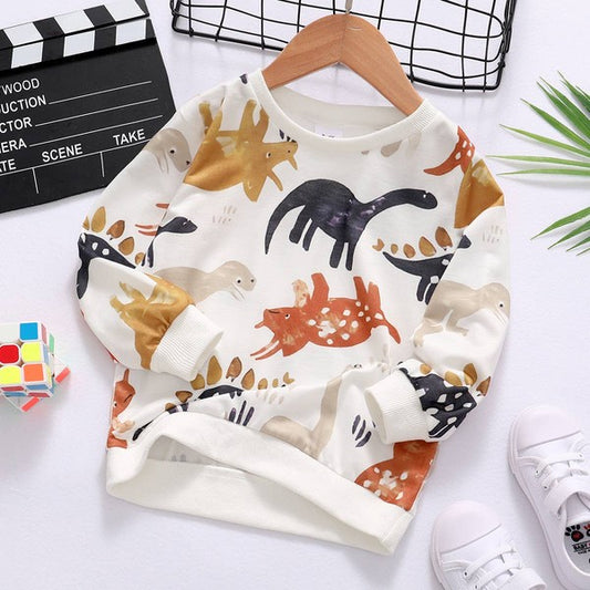 Baby Boy Dinosaur Print Pullover