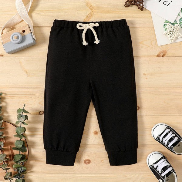 Baby Boy Solid Relaxed Fit Jogger Pants