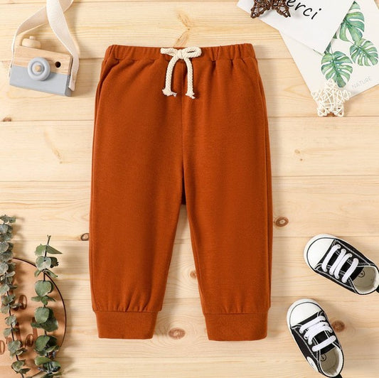 Baby Boy Solid Relaxed Fit Jogger Pants