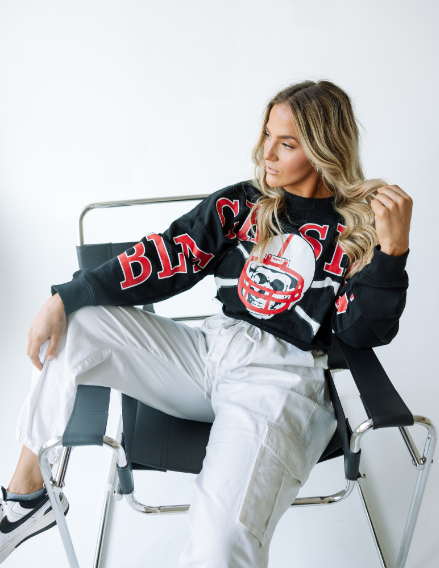Nebraska Phipps Split Vintage Cropped Longsleeve