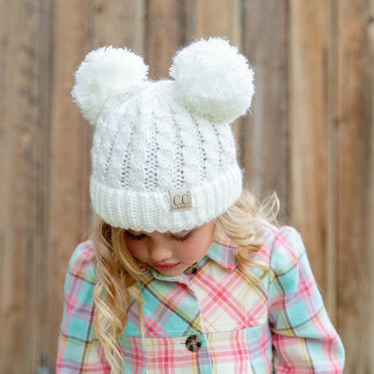 CC Kids Double Pom Beanie