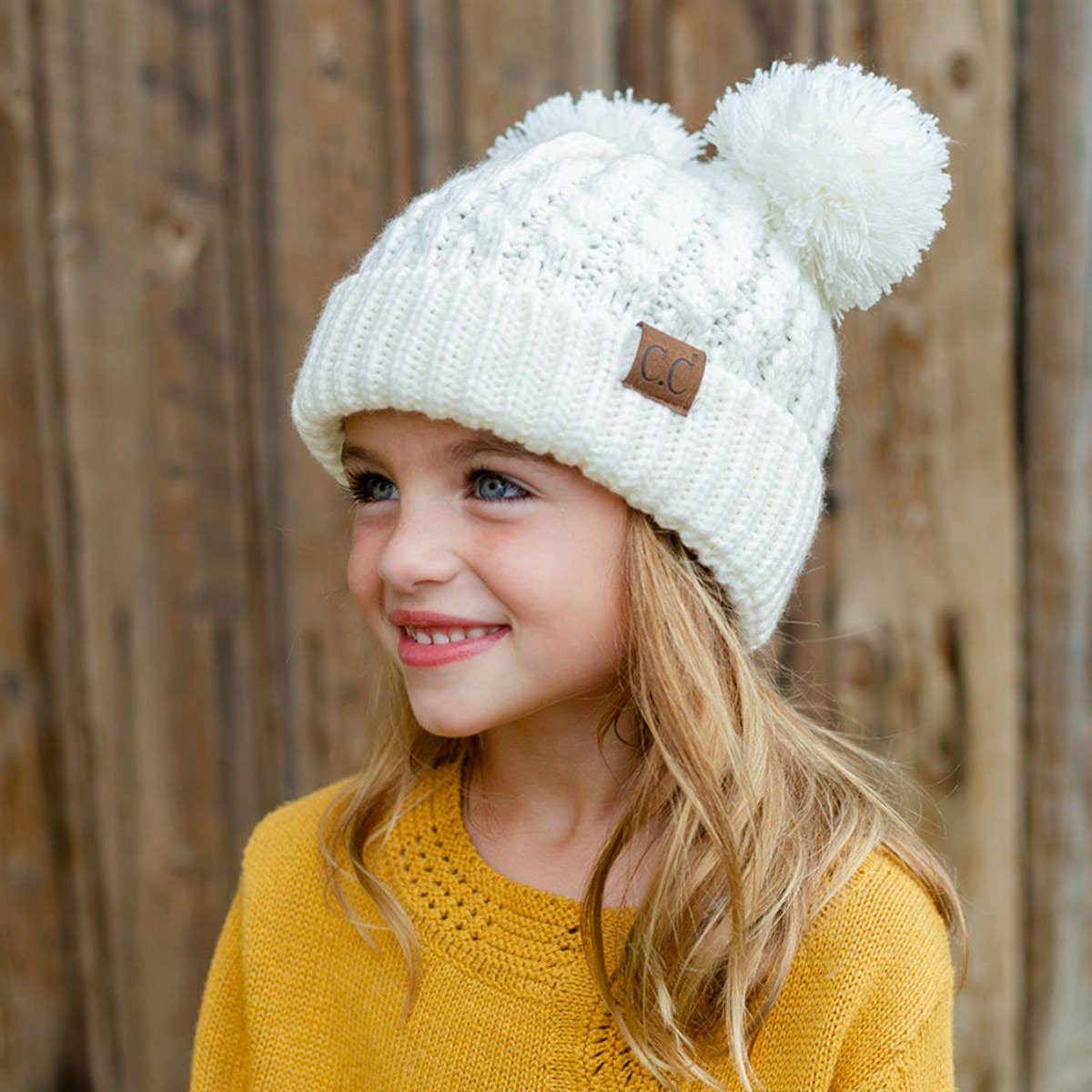 CC Kids Double Pom Beanie