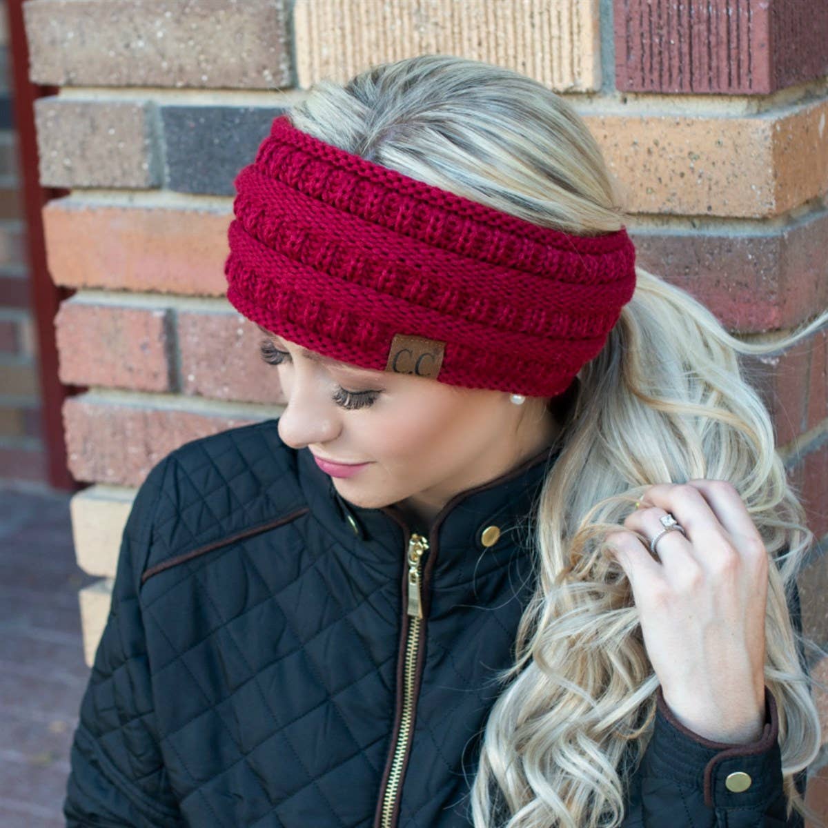 C.C Lined Pony Fashion Headband for Women