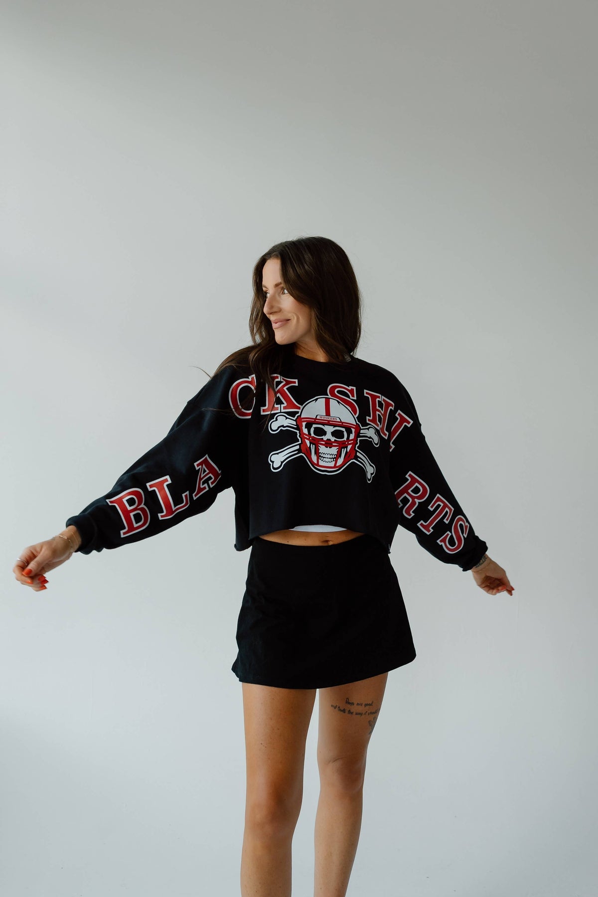 Nebraska Phipps Split Vintage Cropped Longsleeve