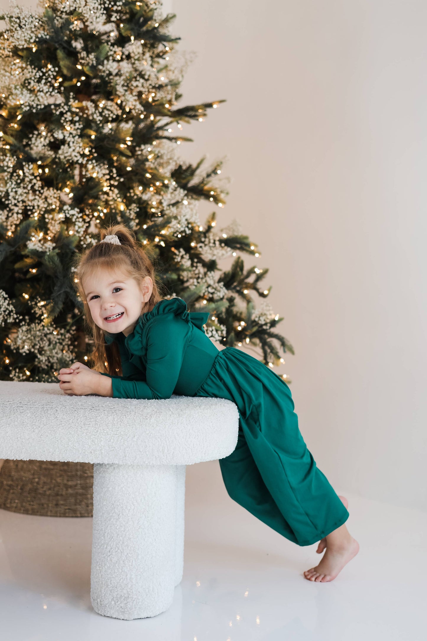 Girls Emerald Long Sleeve Jumpsuit