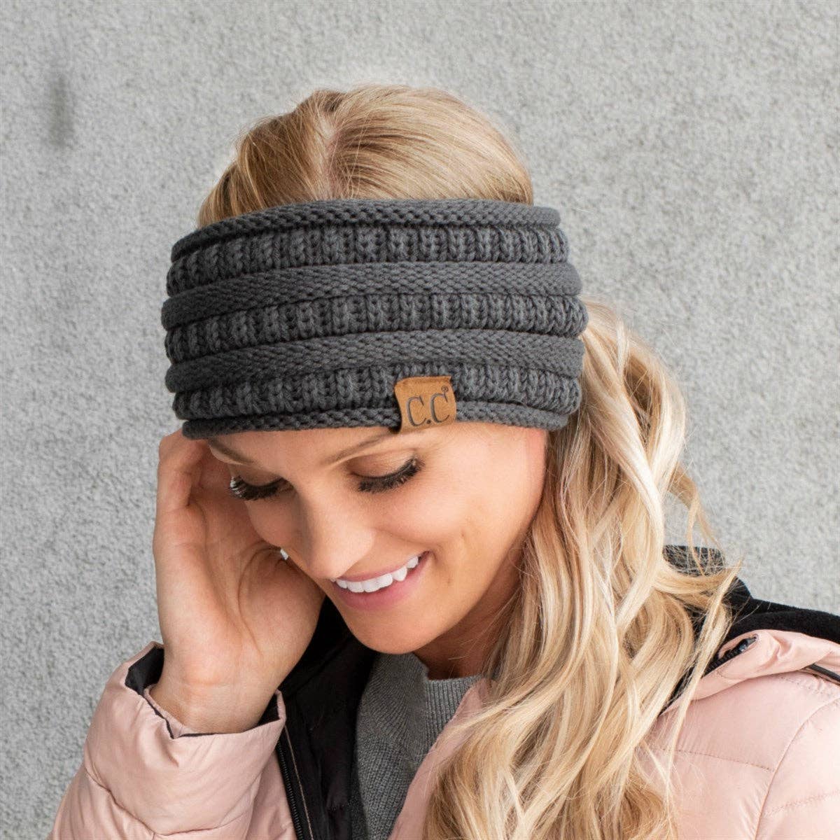 C.C Lined Pony Fashion Headband for Women