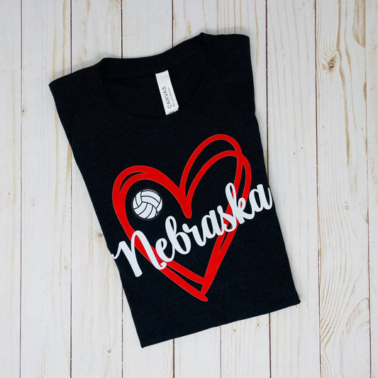 Nebraska Volleyball Tee