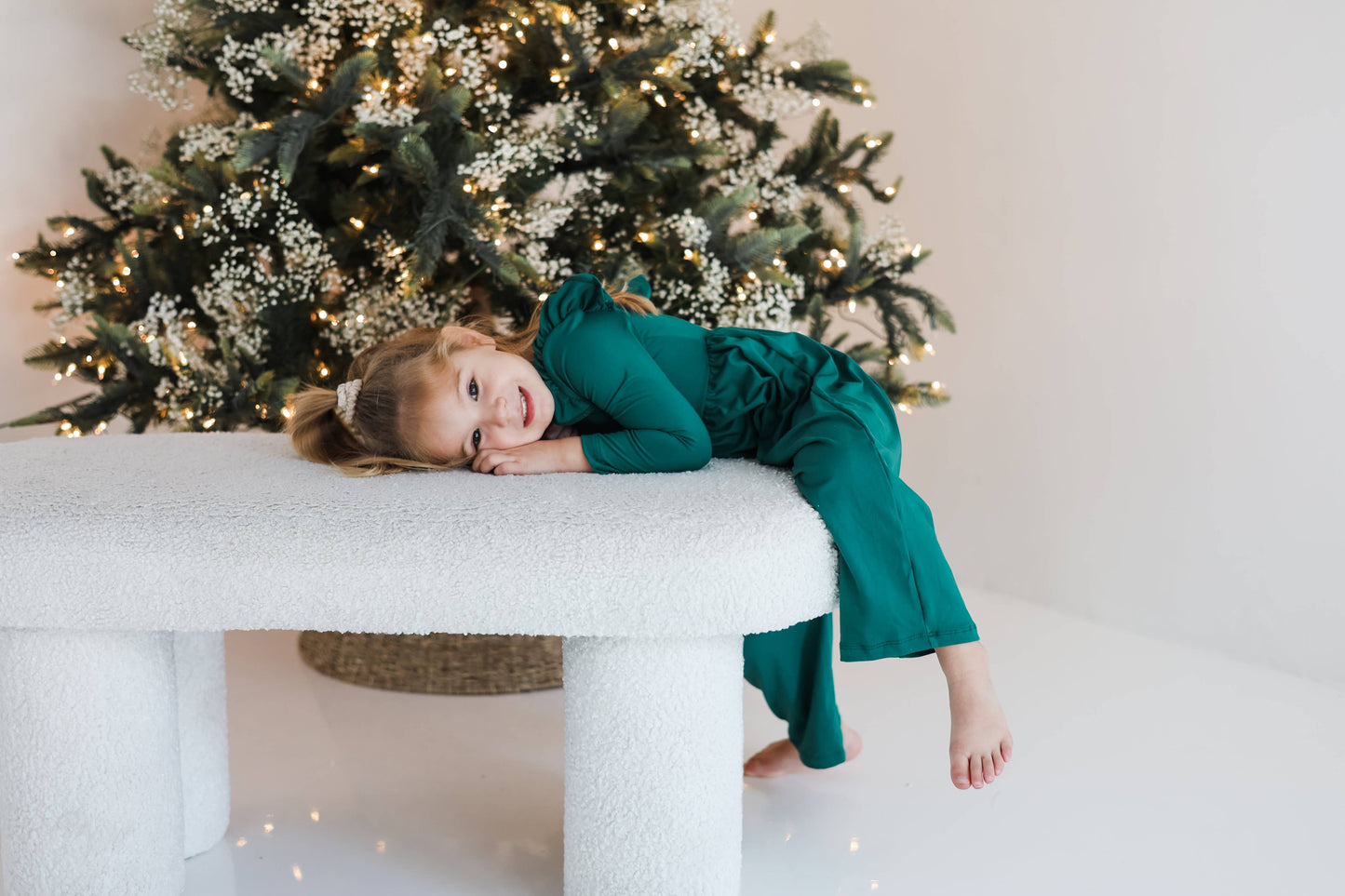 Girls Emerald Long Sleeve Jumpsuit