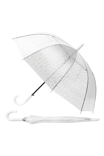 Clear Polka Dot Pattern Umbrella