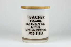"Teacher Ninja" Candle