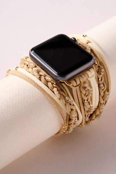 Multi Layered Iwatch Suede Leather Band