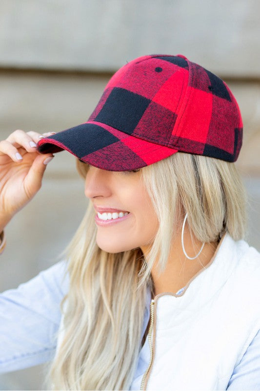 Buffalo Plaid Ball Cap