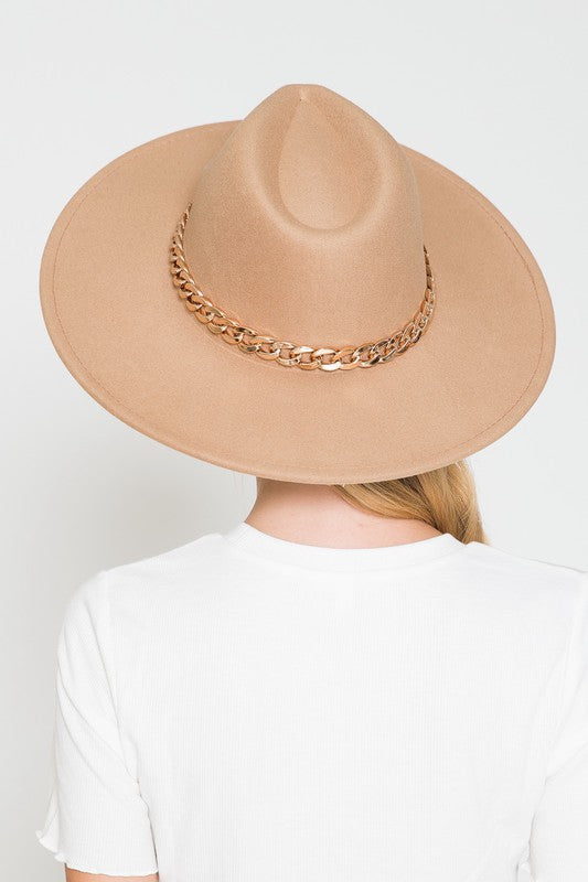 Chained Brim Fedora Hat