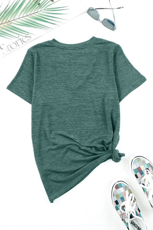 Criss Cross V-Neck T-Shirt