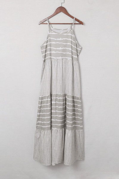 Bohemian Striped Maxi Dress