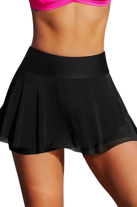 High Waisted Swim Skirt