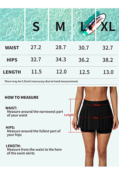 High Waisted Swim Skirt