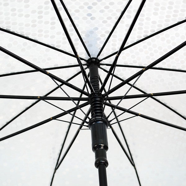 Clear Polka Dot Pattern Umbrella