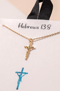 Metal Crucifix Necklace