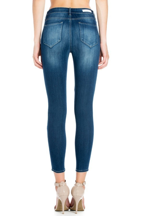 Mid Rise Ankle Skinny Jeans