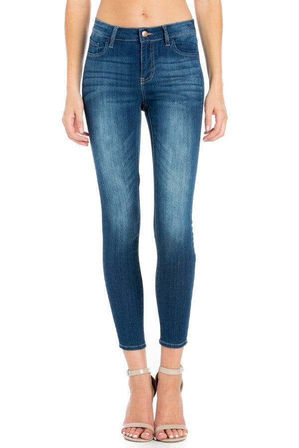 Mid Rise Ankle Skinny Jeans