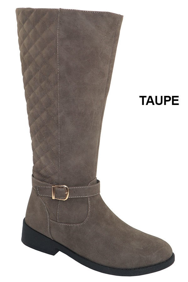 Mid Calf Quilted Boot