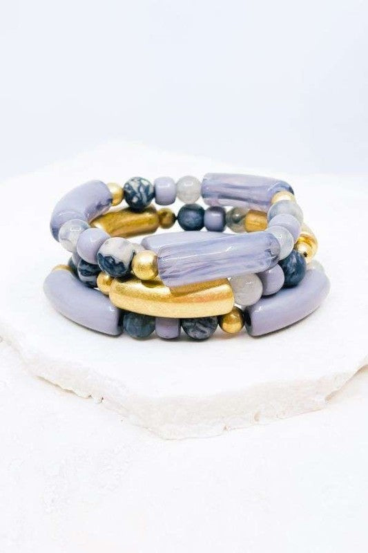 3 Strand Stretch Bracelet Set