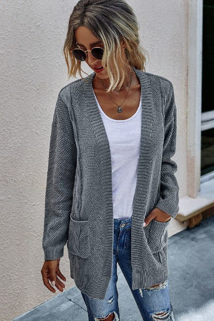 Knit Cardigan with Pockets