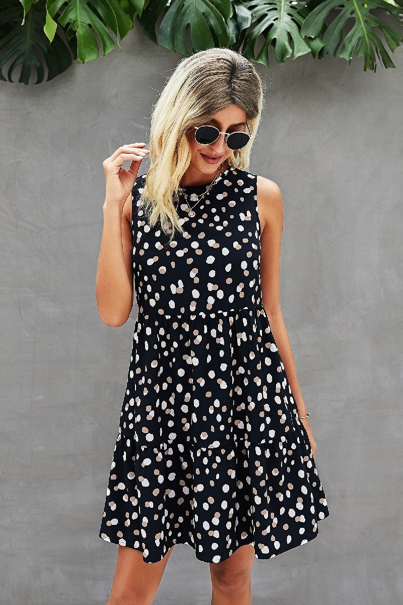 Polka Dot Ruffle Dress