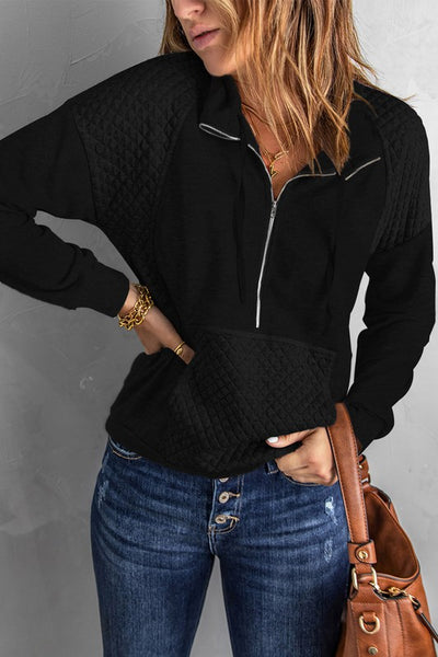 Quilted Patch Sweatshirt