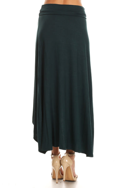 Solid Jersey Knit Wrapped Skirt