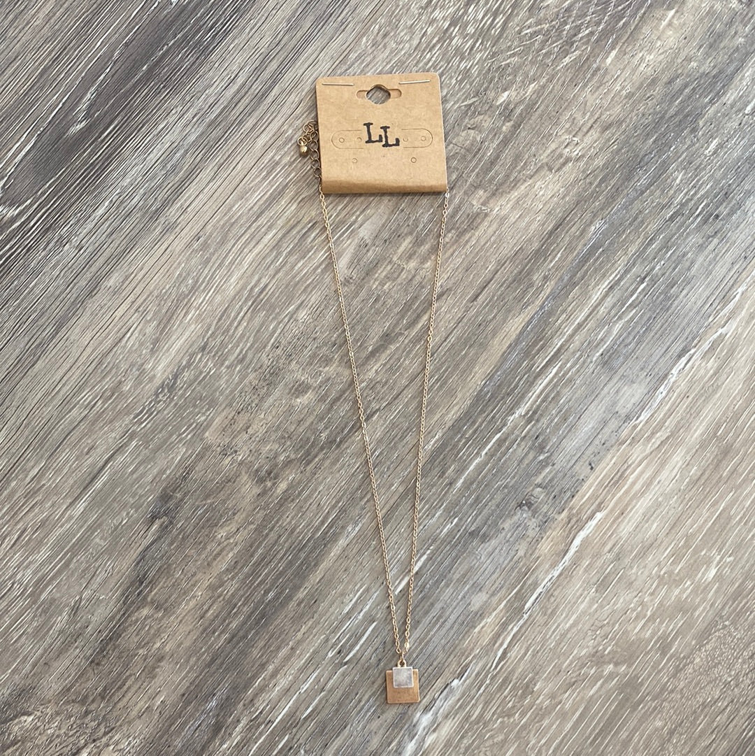 Square Charms Necklace