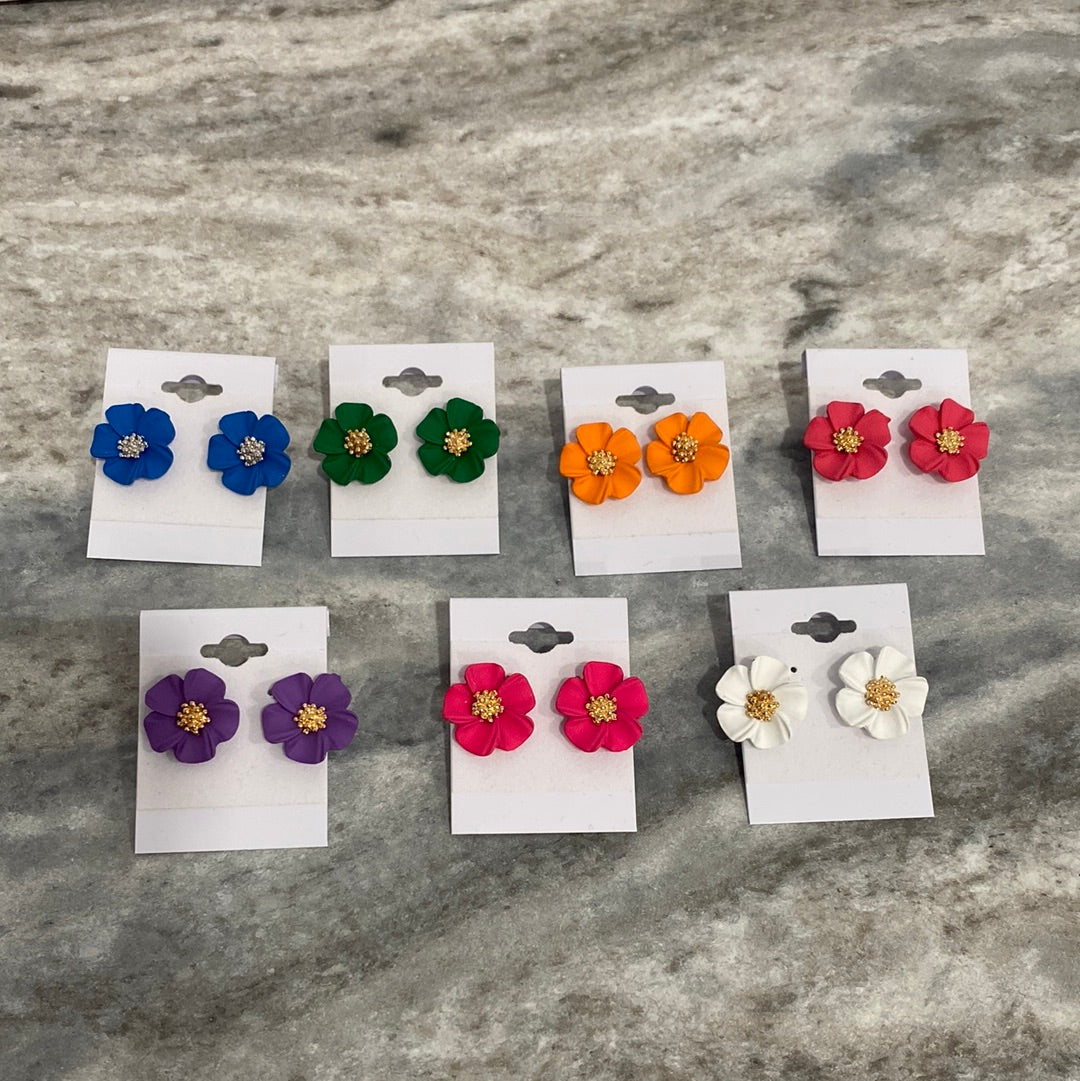 Color Dipped Metal Earrings