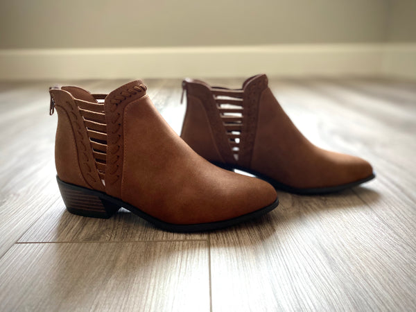 Casual Ladder Detail Booties
