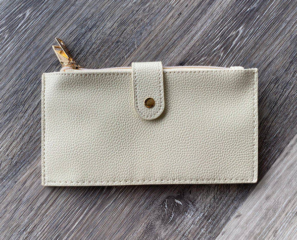 Two Zipper Pocket Slim Wallet