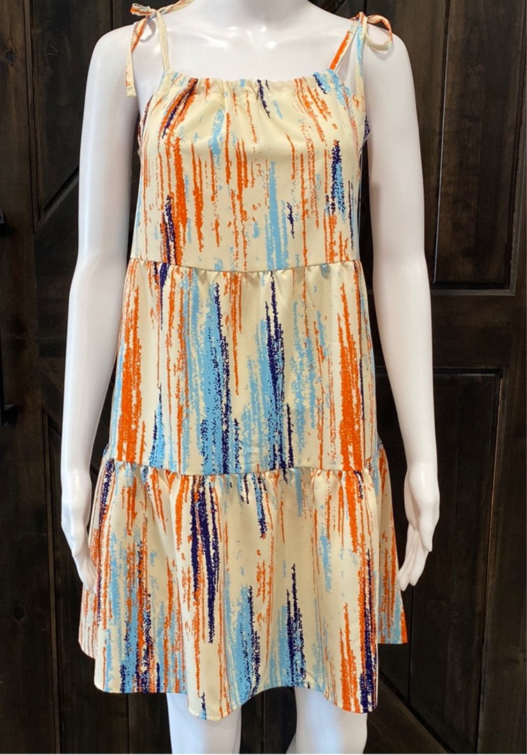 Abstract Design Mini Dress