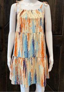 Abstract Design Mini Dress