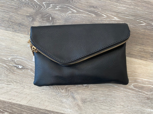 Faux Leather Clutch Bag