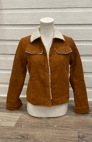 Women's Corduroy Fleece Lined Jacket